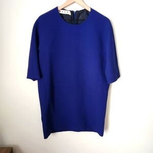 Marni | Commessa 100% Wool Silk Lined Shift Mini Dress - Size S (US)/40 (IT)
